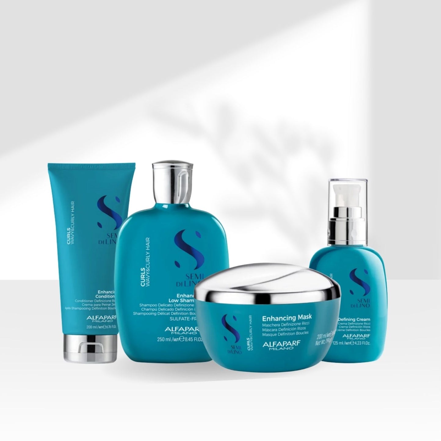 Kit Alfaparf Semi di Lino Curls Home Care (4 Produtos)