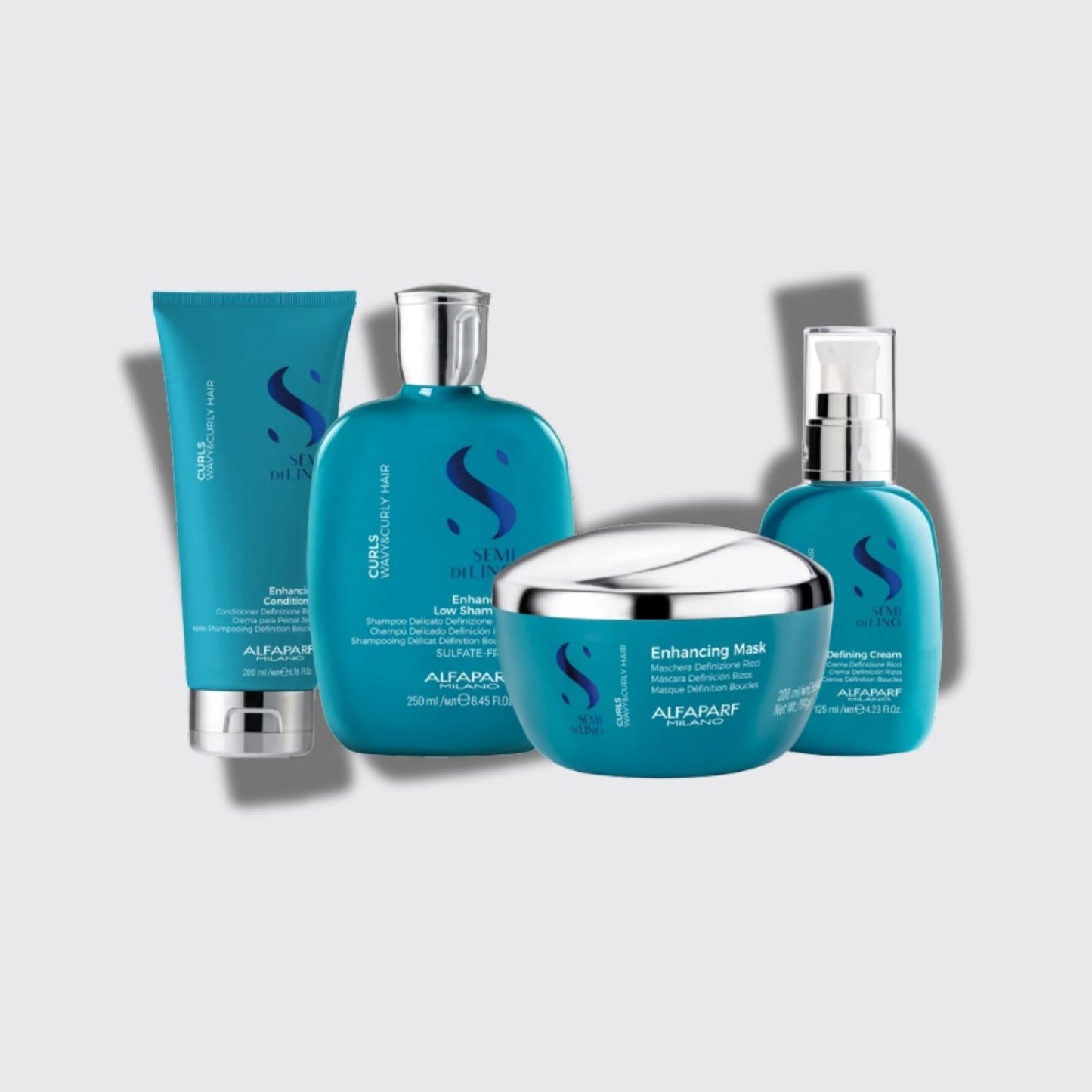 Kit Alfaparf Semi di Lino Curls Home Care (4 Produtos)