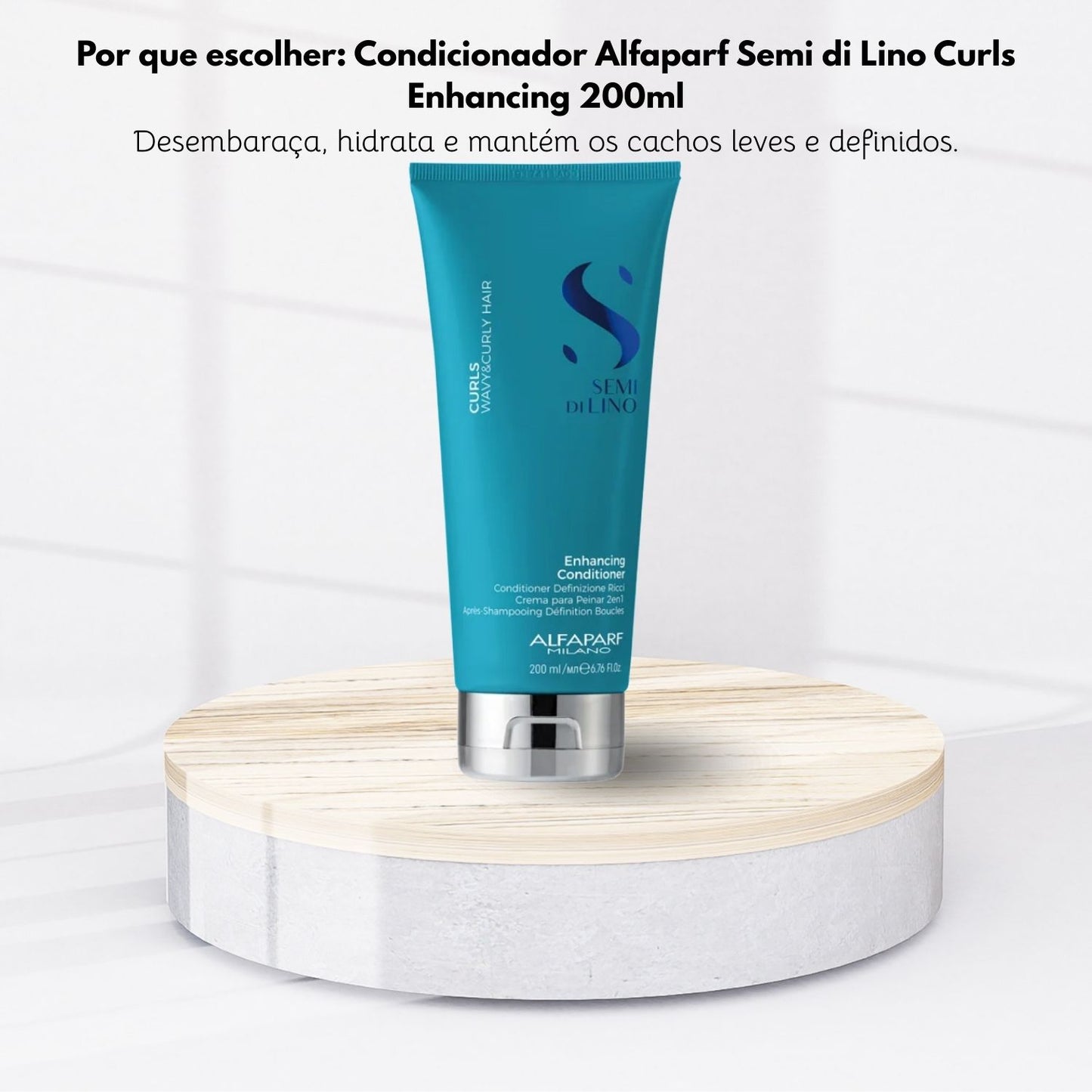 Kit Alfaparf Semi di Lino Curls Home Care (4 Produtos)