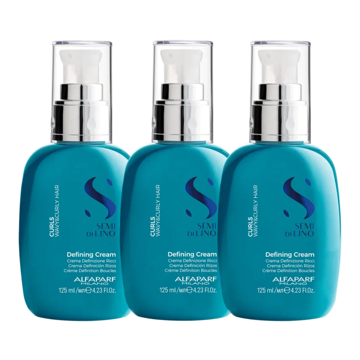 Kit Alfaparf Semi di Lino Curls 3 Ativadores de Cachos para Cabelo Cacheado 125 ml