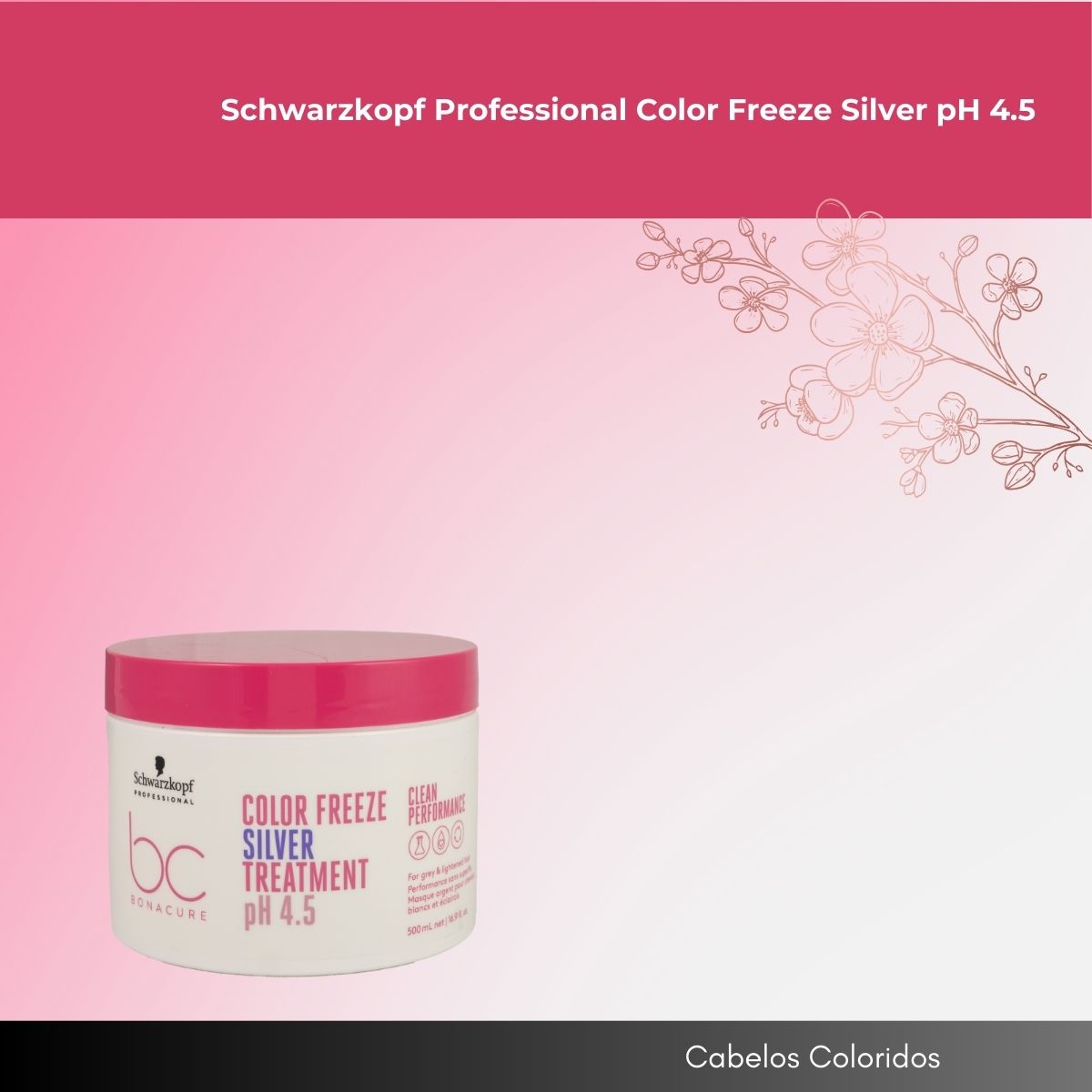Máscara Schwarzkopf Color Freeze Silver pH 4.5 500 ml