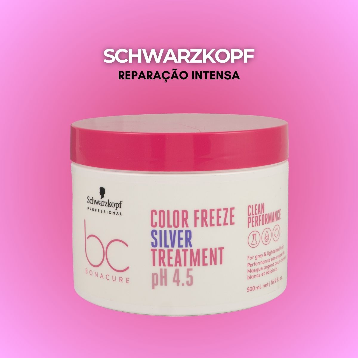 Máscara Schwarzkopf Color Freeze Silver pH 4.5 500 ml