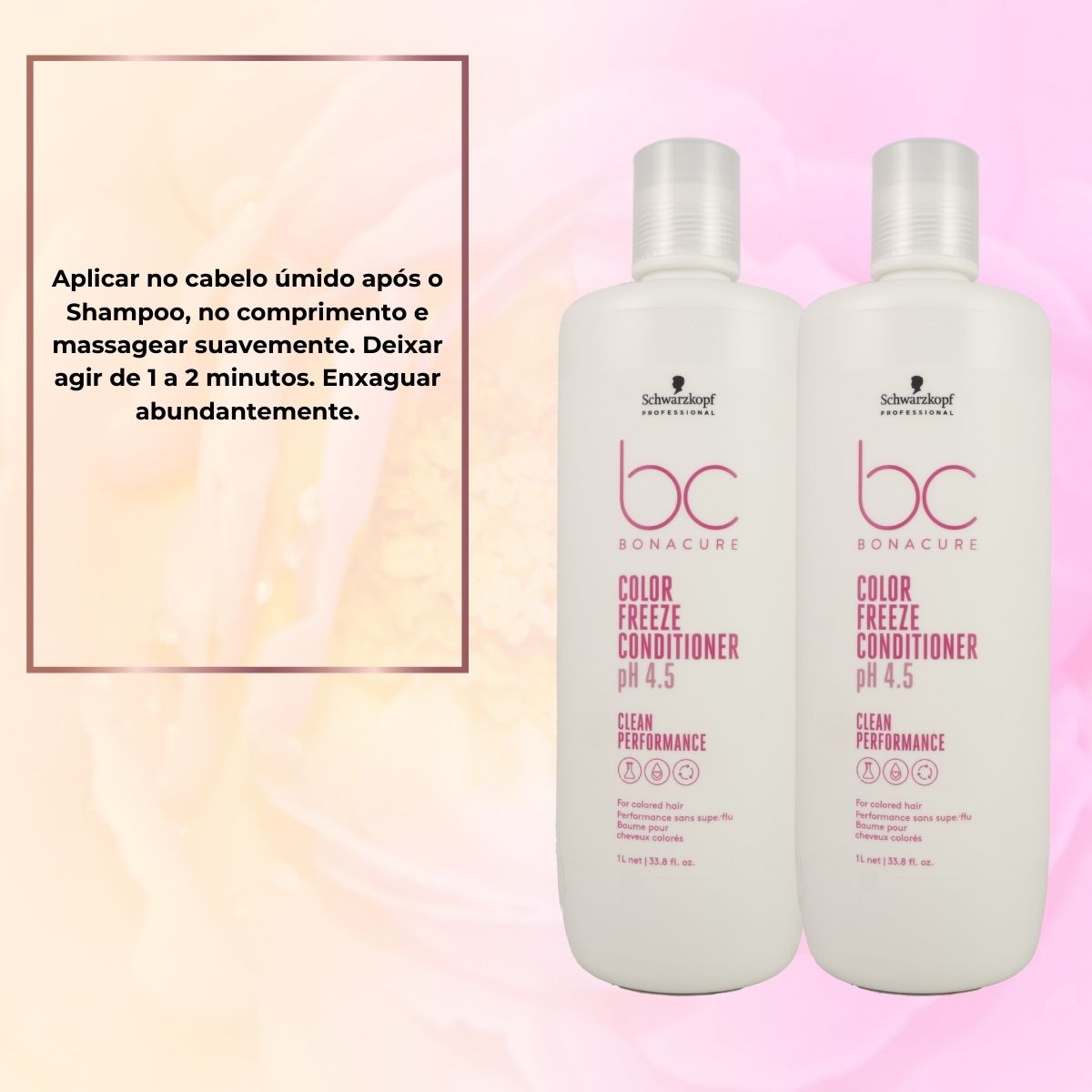 Kit Schwarzkopf Color Freeze pH 4.5 2 Condicionador 1 Litro