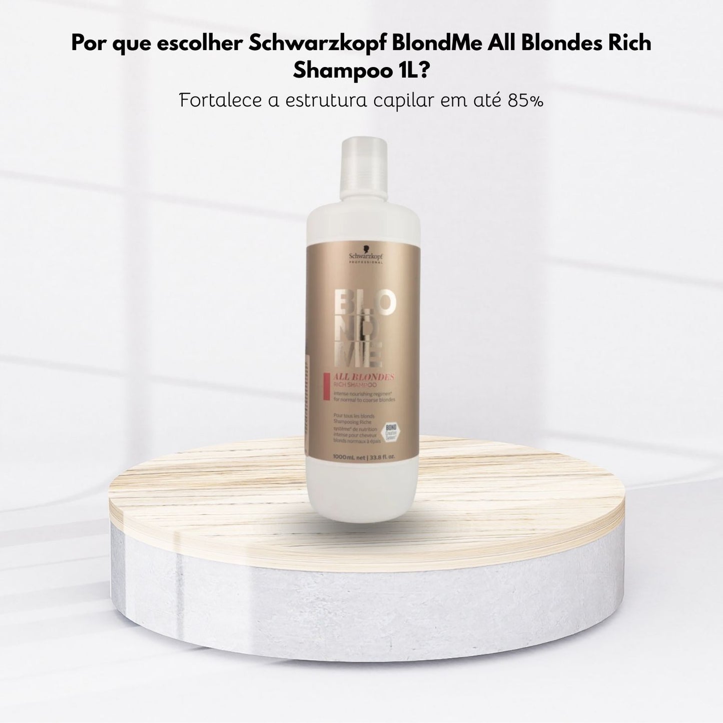 Shampoo Schwarzkopf BlondMe All Blondes Rich 1 Litro