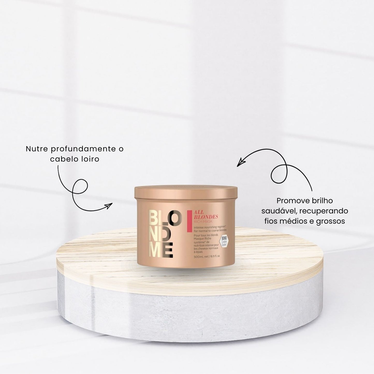 Kit Schwarzkopf BlondMe Shampoo 1 Litro e Máscara 500 ml