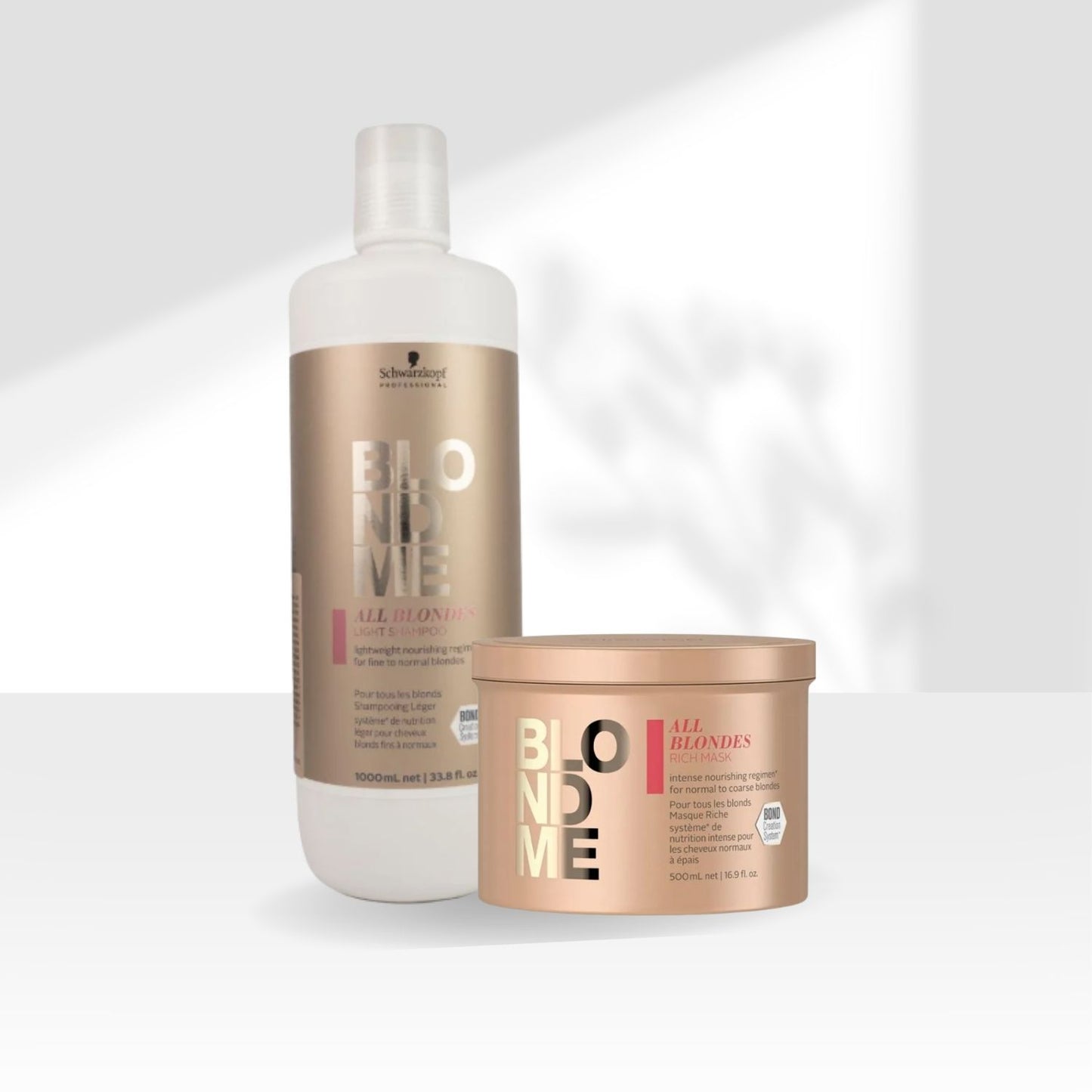 Kit Schwarzkopf BlondMe Shampoo 1 Litro e Máscara 500 ml