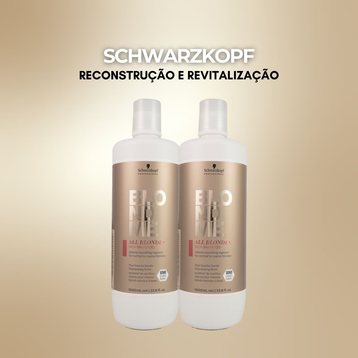 Kit Schwarzkopf BlondMe All Blondes Rich 2 Shampoo 1 Litro