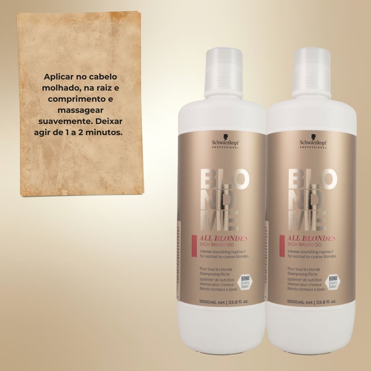Kit Schwarzkopf BlondMe All Blondes Rich 2 Shampoo 1 Litro