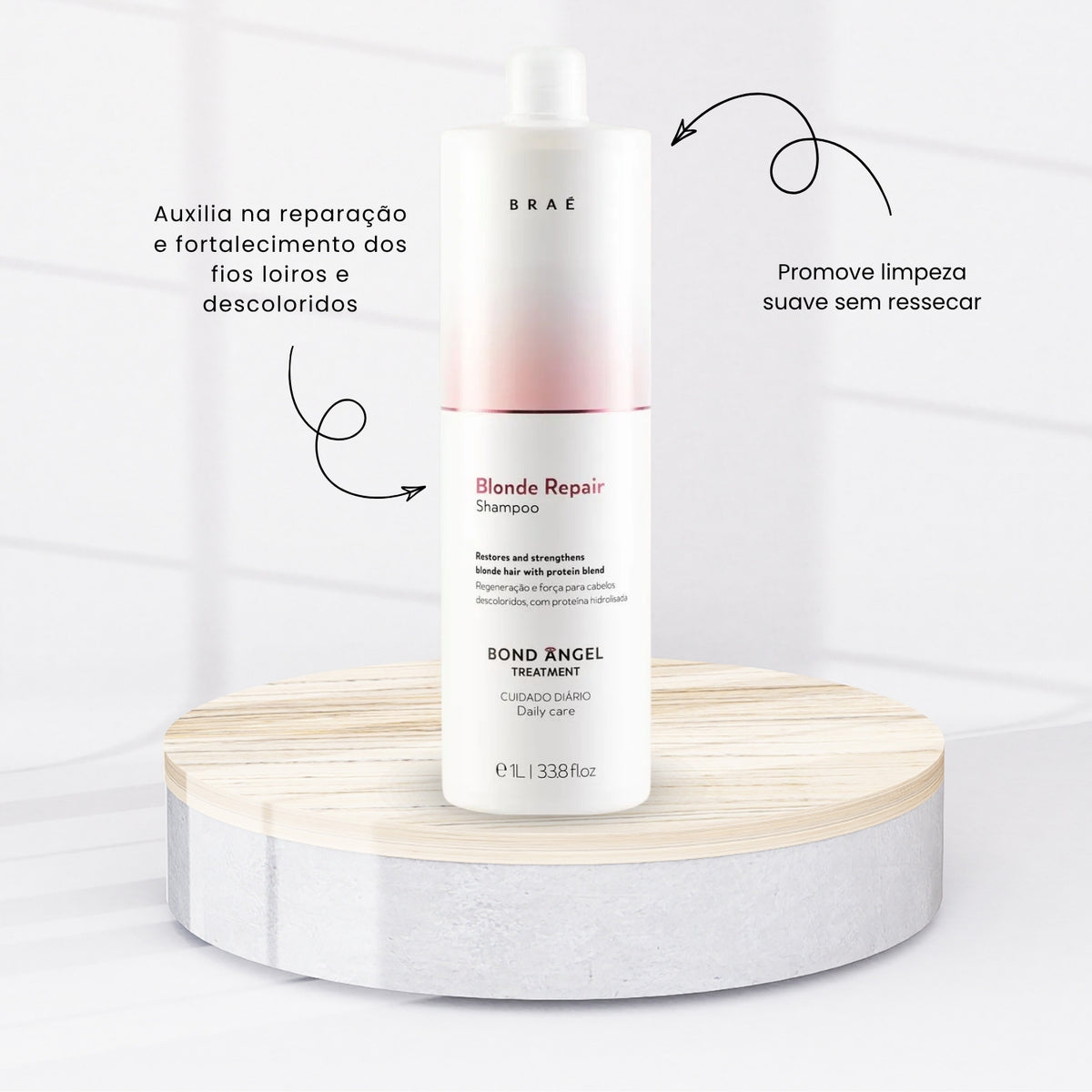 Shampoo Braé Blonde Repair Bond Angel 1 Litro