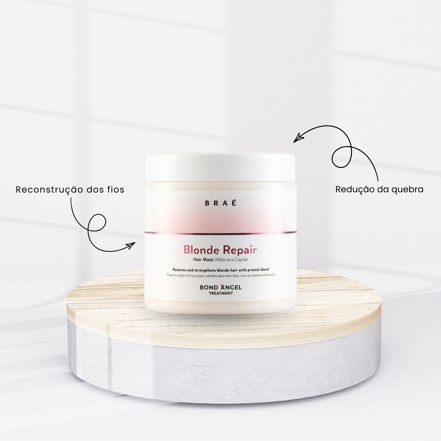 Máscara Braé Blonde Repair Regeneração e Força 500 g