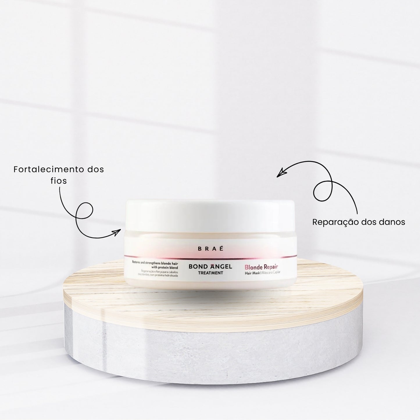 Máscara Braé Blonde Repair Regeneração e Força 200 g