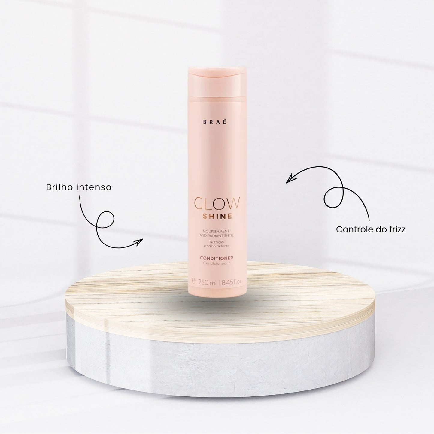 Condicionador Braé Glow Shine Nutrição e Brilho 250 ml