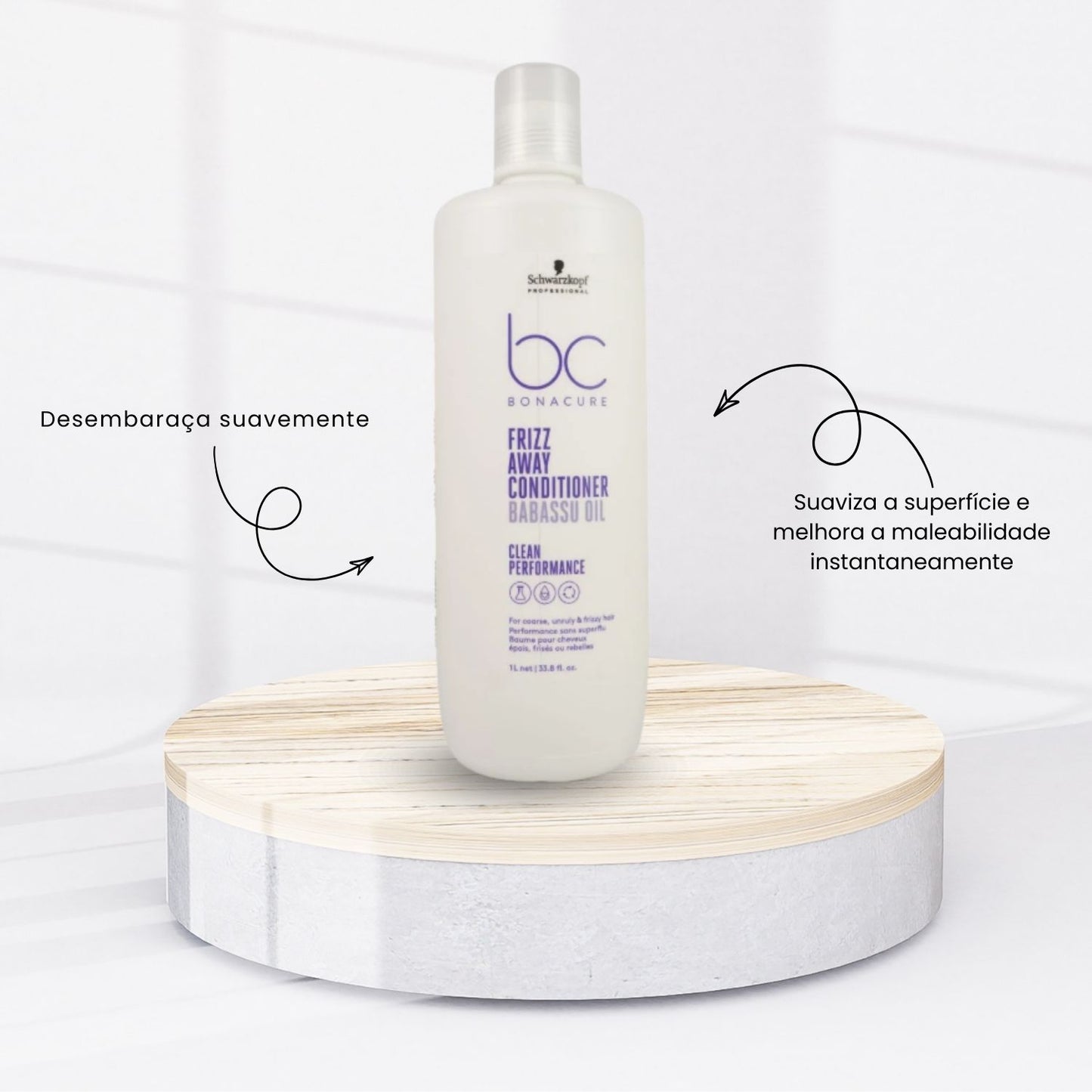 Condicionador Schwarzkopf Frizz Away 1 Litro