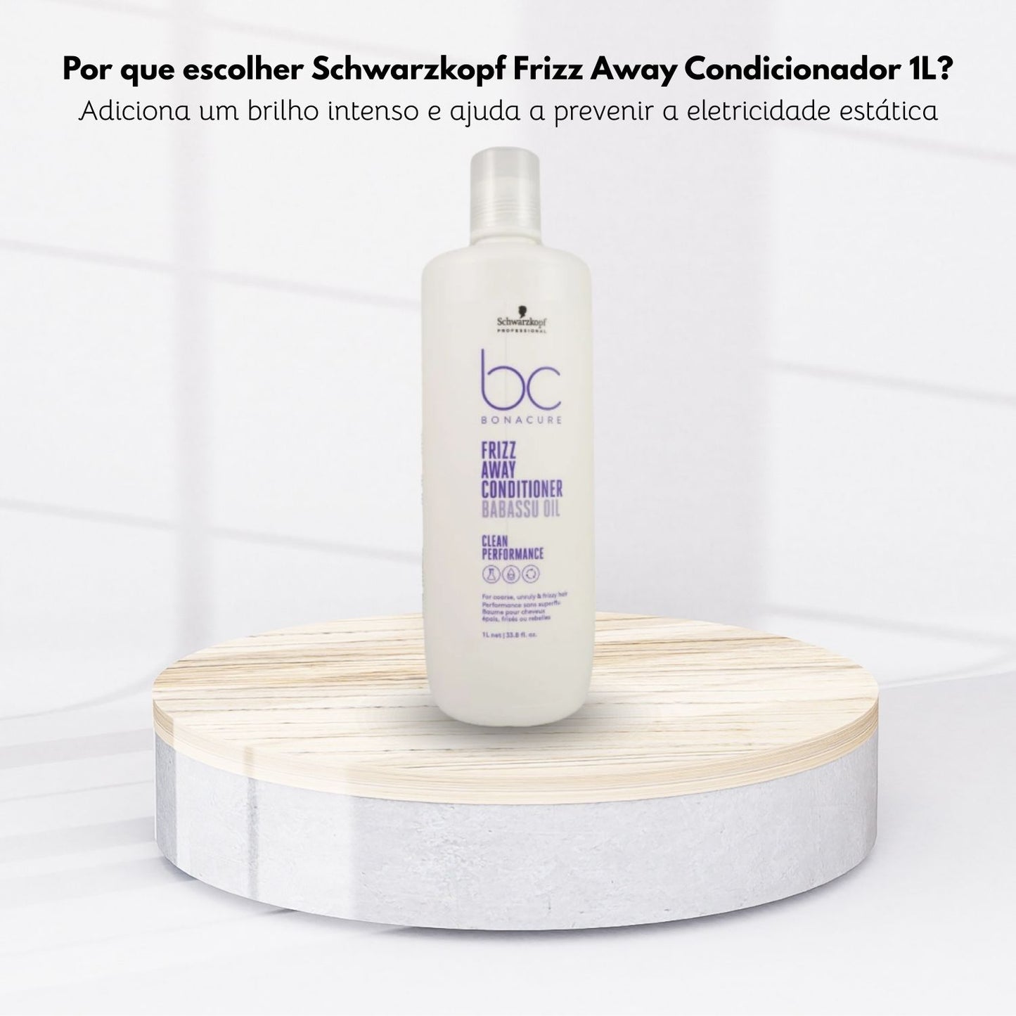 Condicionador Schwarzkopf Frizz Away 1 Litro
