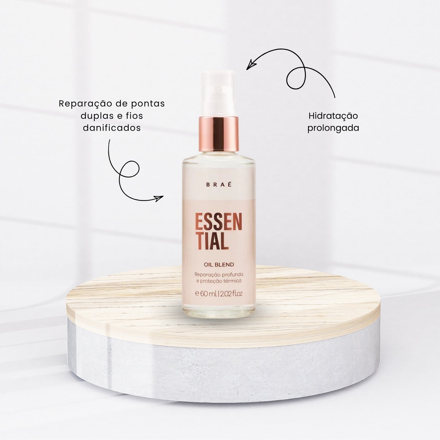 Leave-in Braé Essential Antiquebra Fluído Capilar 60 ml
