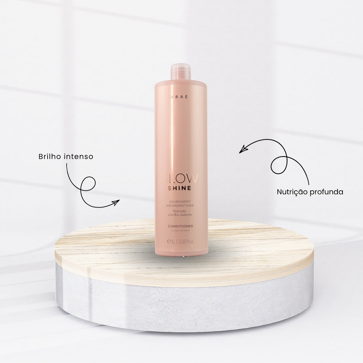 Condicionador Braé Glow Shine Nutrição e Brilho 1 Litro