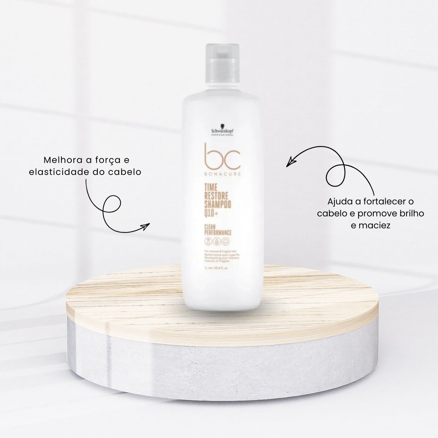 Shampoo Schwarzkopf Time Restore Q10+ 1 Litro