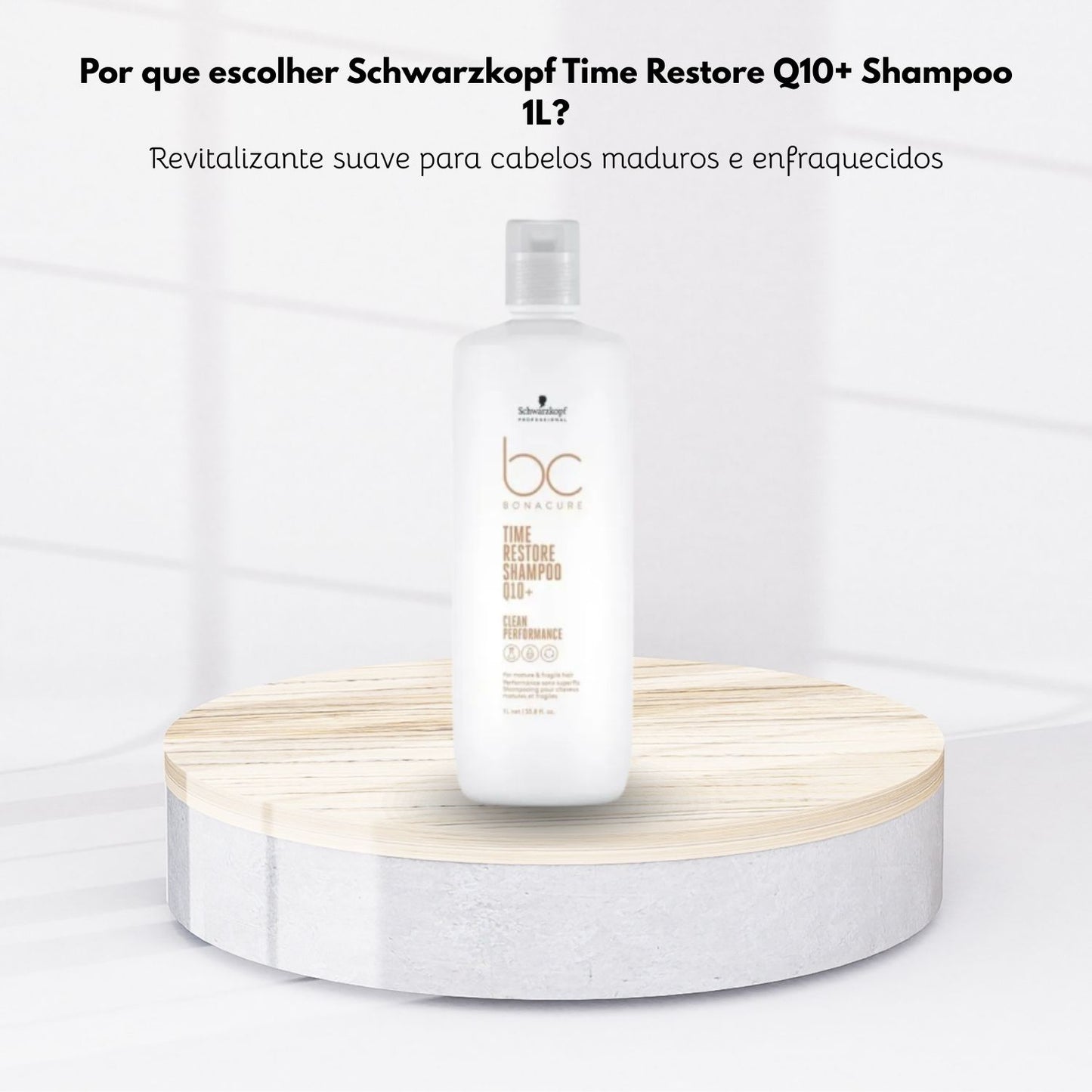 Shampoo Schwarzkopf Time Restore Q10+ 1 Litro