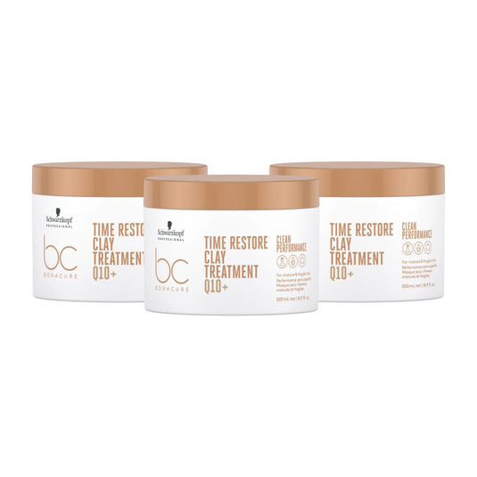 Kit Schwarzkopf Time Restore Clay Q10+ 3 Máscara 500 ml