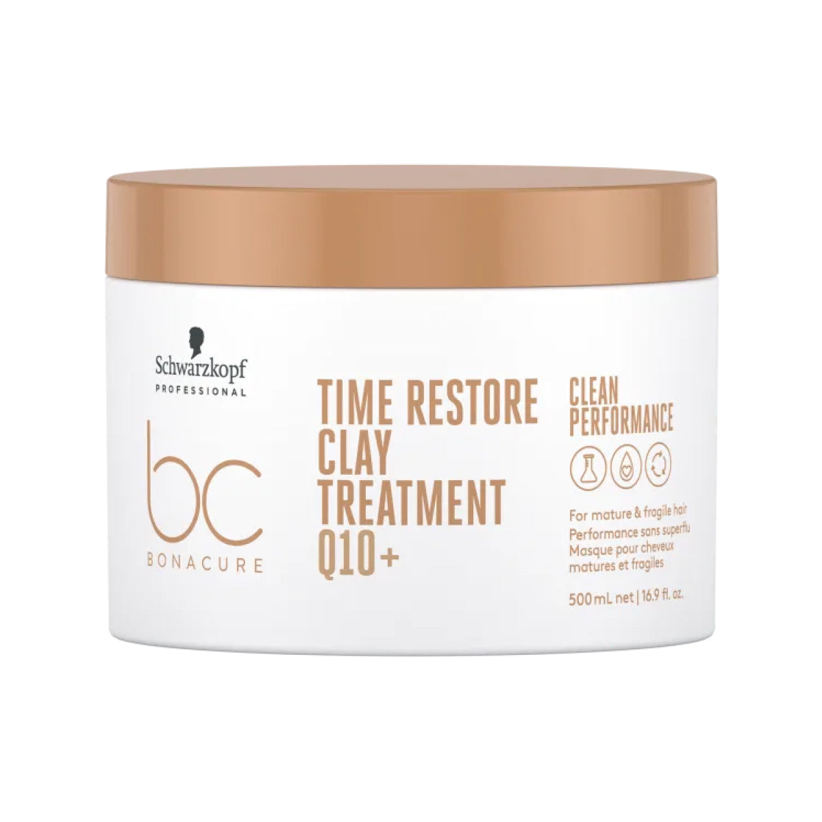 Kit Schwarzkopf Time Restore Clay Q10+ 3 Máscara 500 ml