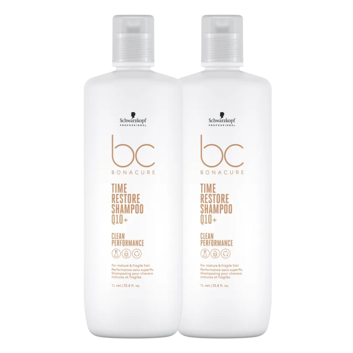 Kit Schwarzkopf Time Restore Q10+ 2 Shampoo 1 Litro