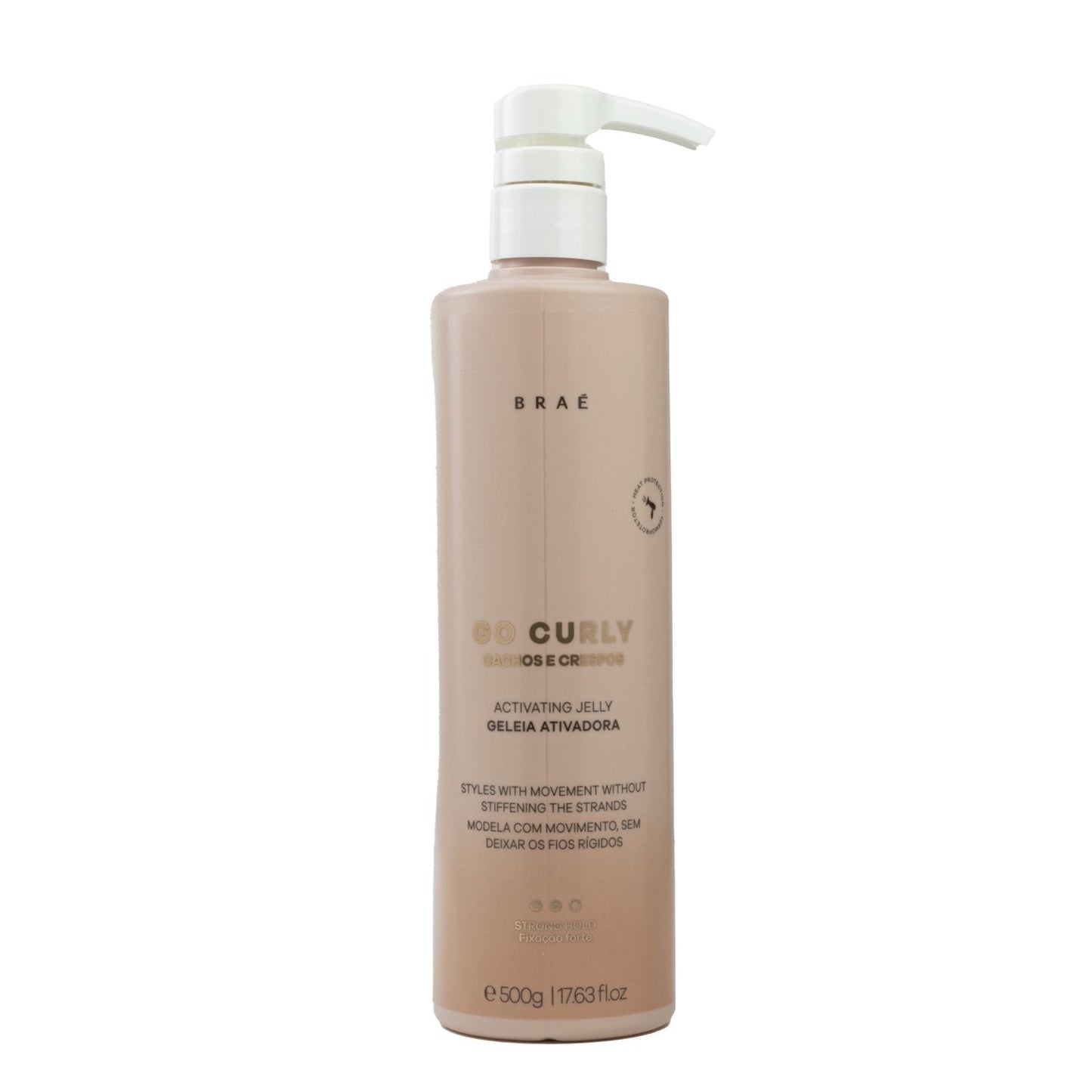Leave-in Braé Go Curly Cachos e Crespos Geleia Ativadora para Cabelo Cacheado 500 g