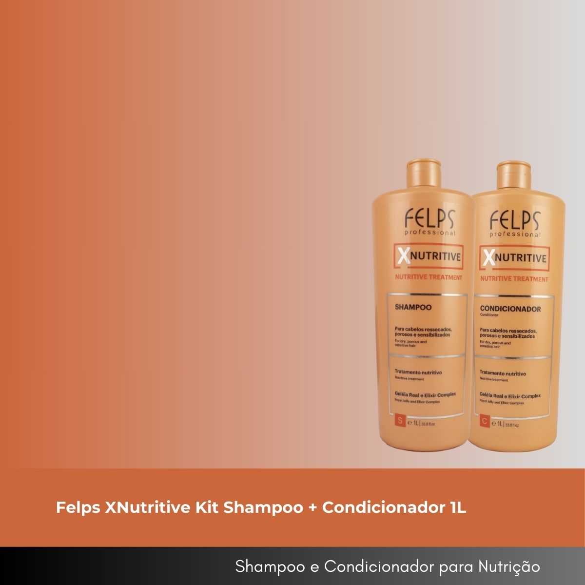 Kit Felps XNutritive Shampoo e Condicionador 1 Litro