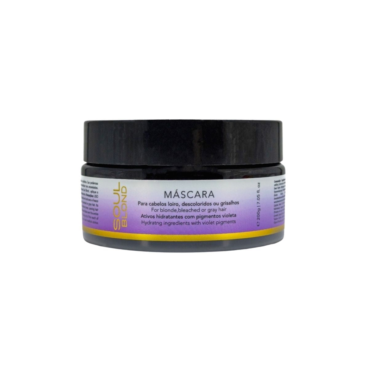 Máscara Soul Blond Para Cabelos Loiros Descoloridos 200 g