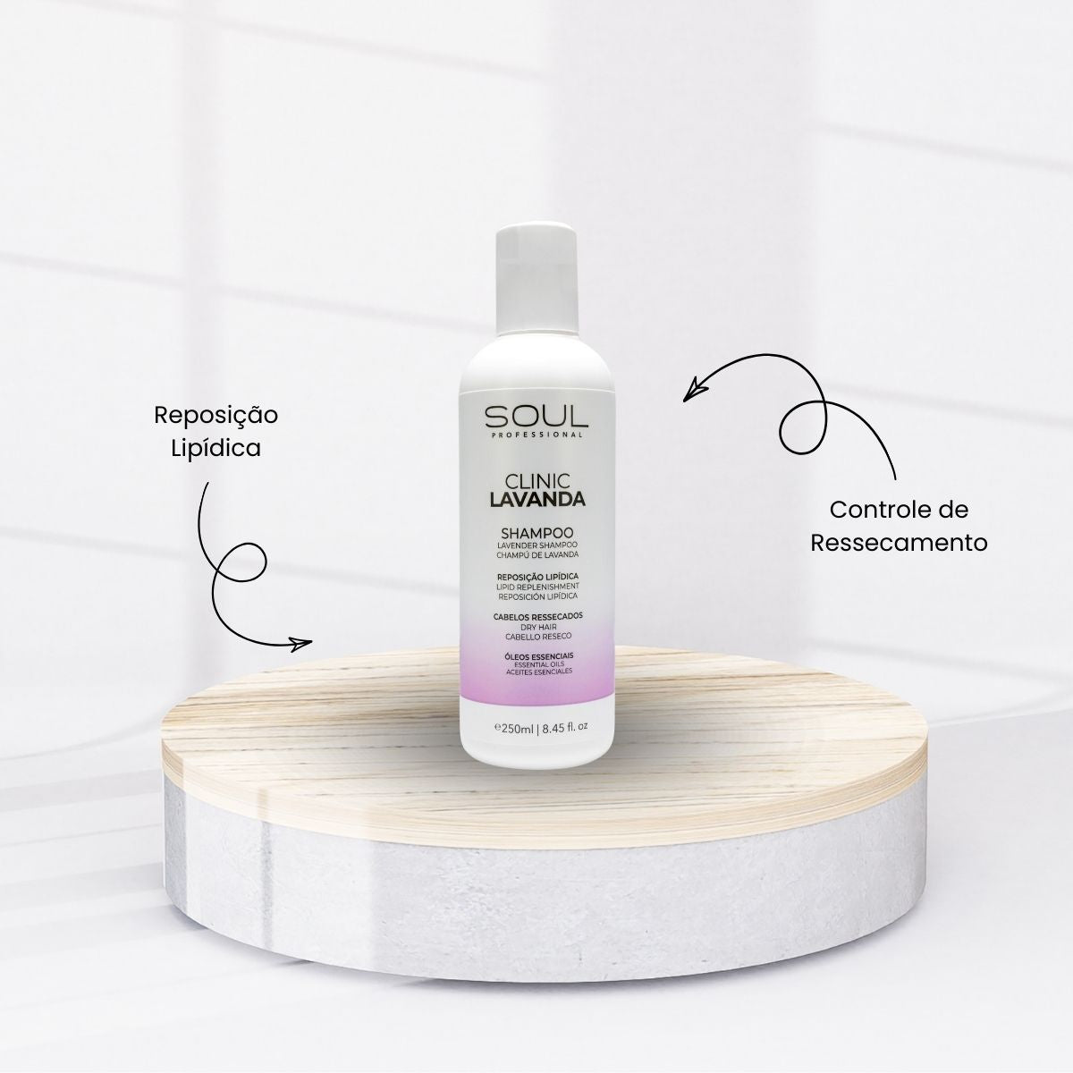 Shampoo Soul Clinic Oleos Essenciais Lavanda 240 ml