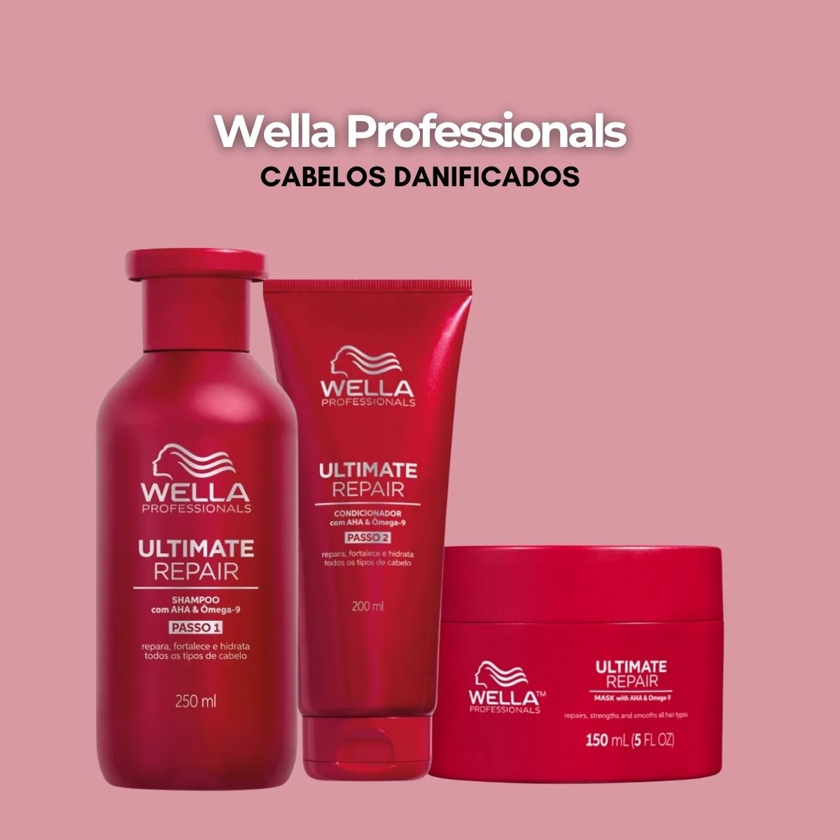 Kit Wella Ultimate Repair Home Care (3 Produtos)