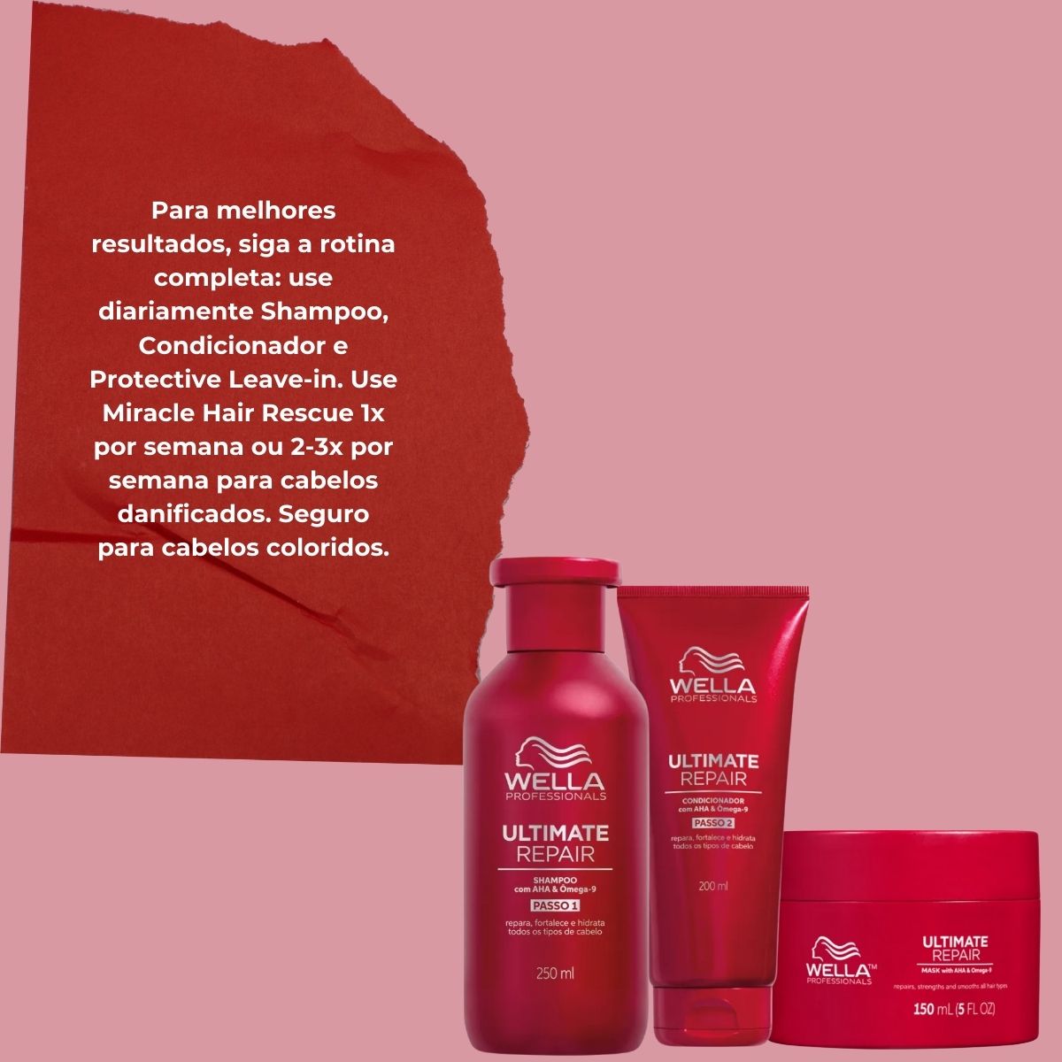 Kit Wella Ultimate Repair Home Care (3 Produtos)