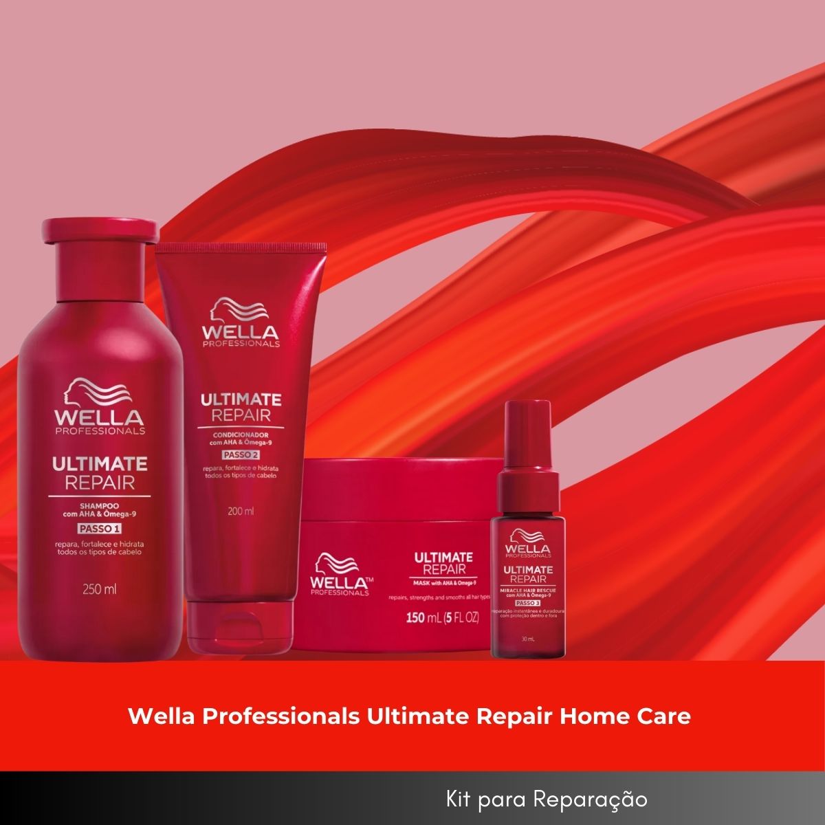Kit Wella Ultimate Repair Home Care (4 Produtos)