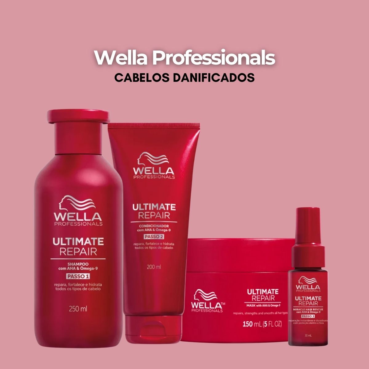 Kit Wella Ultimate Repair Home Care (4 Produtos)