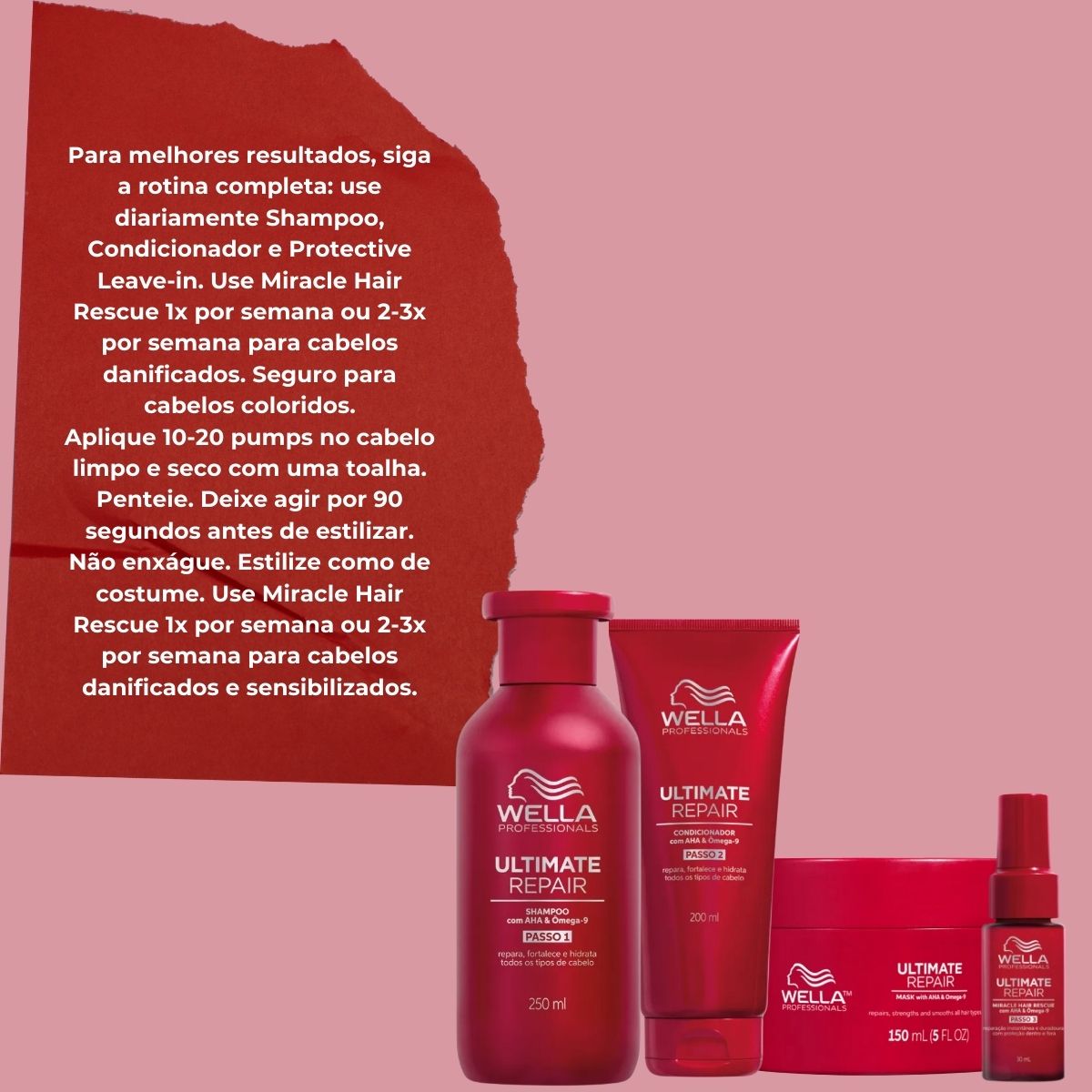 Kit Wella Ultimate Repair Home Care (4 Produtos)