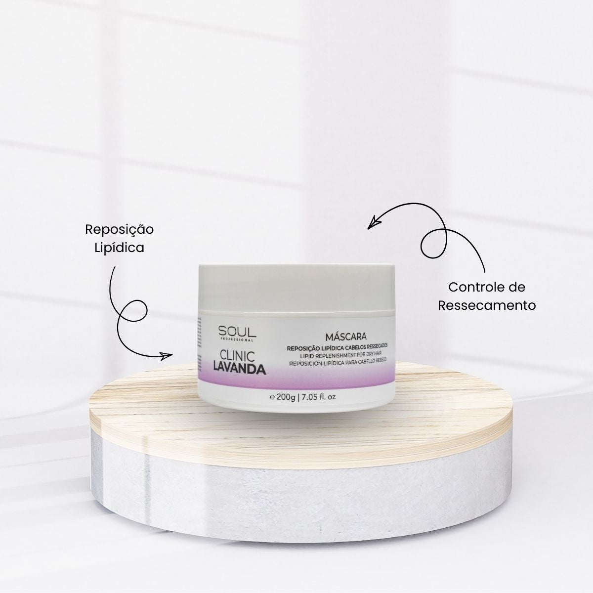 Máscara Soul Clinic Oleos Essenciais Lavanda 200 g