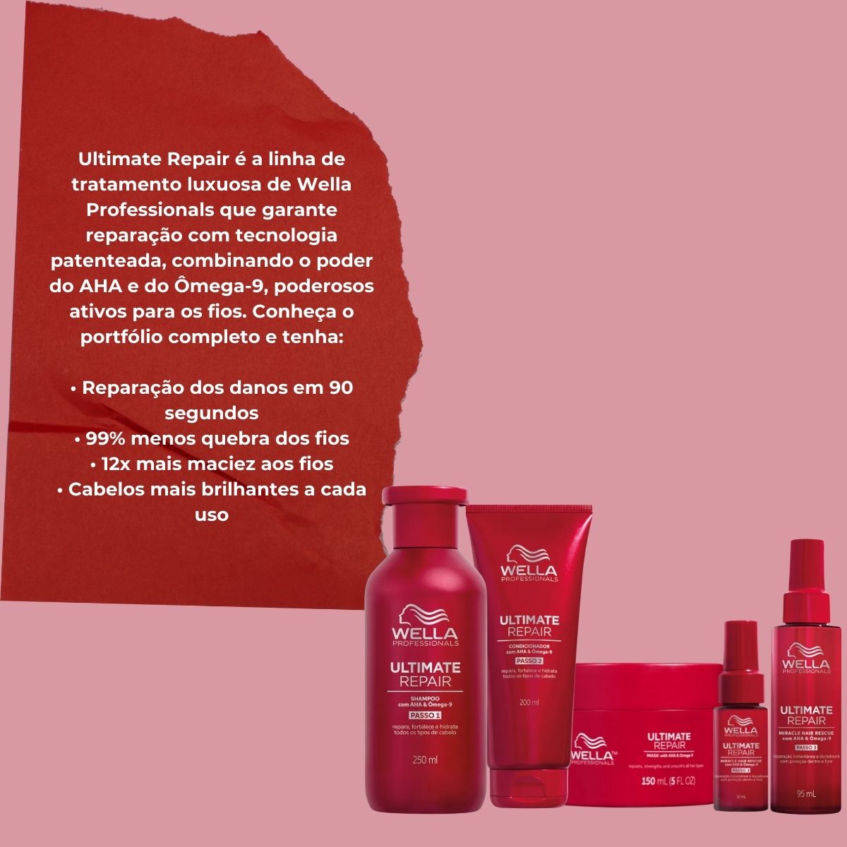 Kit Wella Ultimate Repair Home Care (5 Produtos) – Doce Beleza