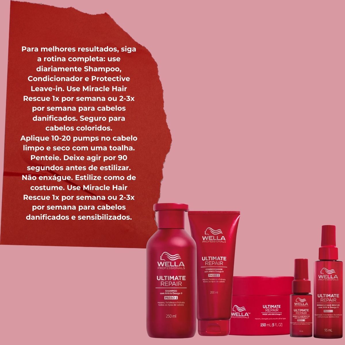 Kit Wella Ultimate Repair Home Care (5 Produtos) – Doce Beleza