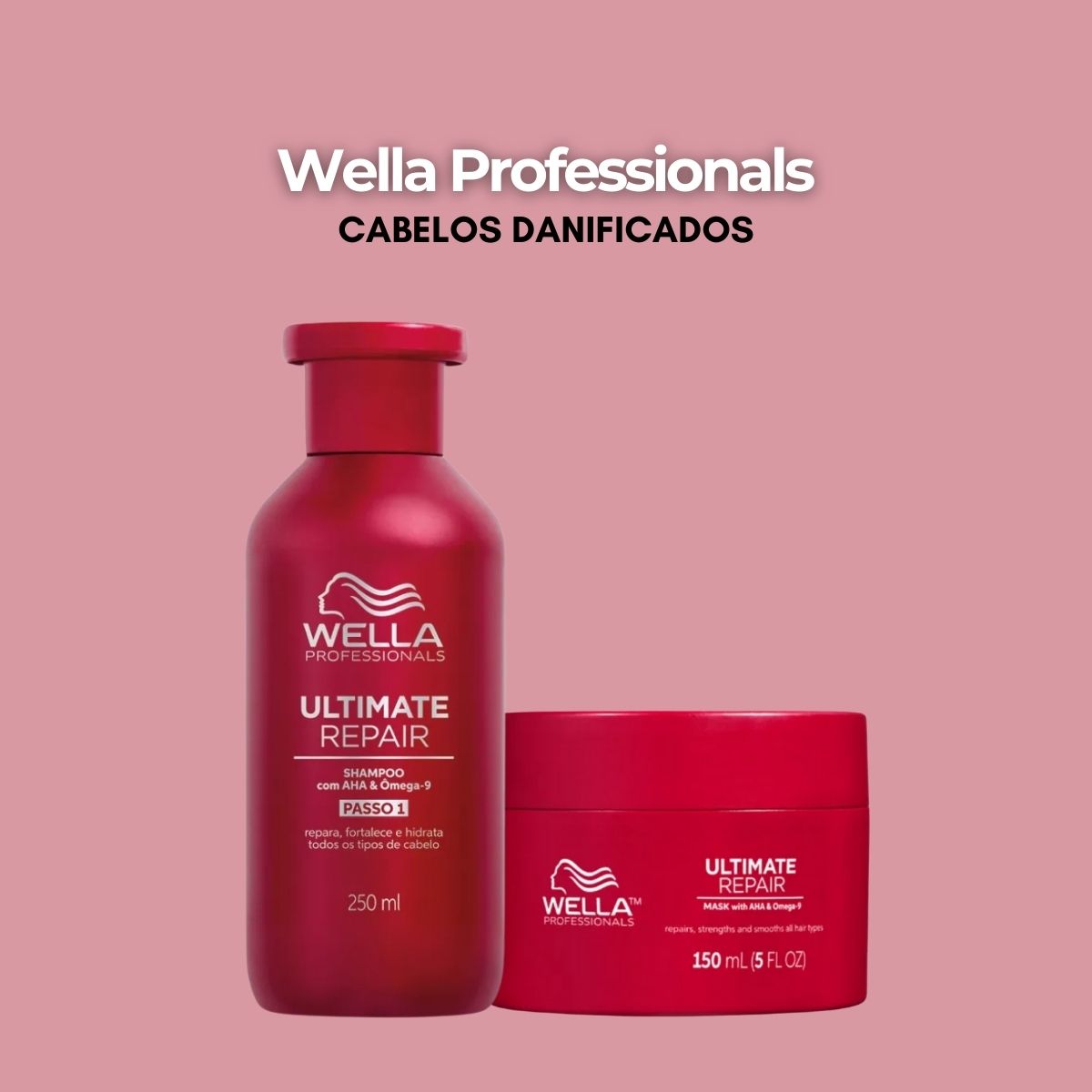 Kit Wella Ultimate Repair Shampoo e Máscara