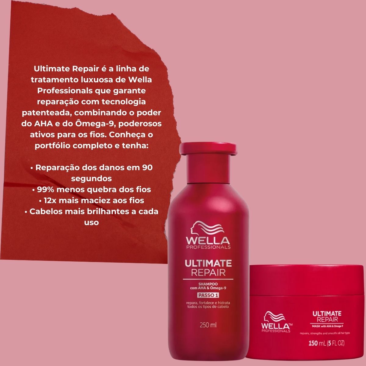 Kit Wella Ultimate Repair Shampoo e Máscara