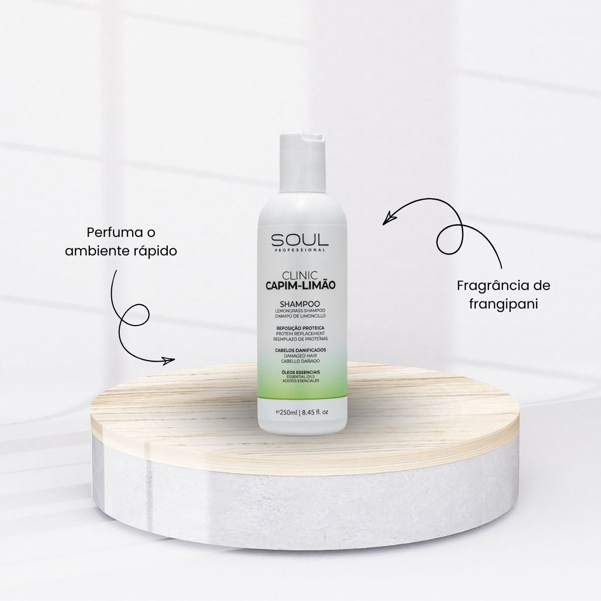 Shampoo Soul Clinic Oleos Essenciais Capim Limão 240 ml