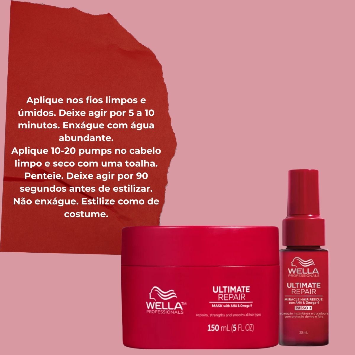 Kit Wella Ultimate Repair Máscara e Leave-in