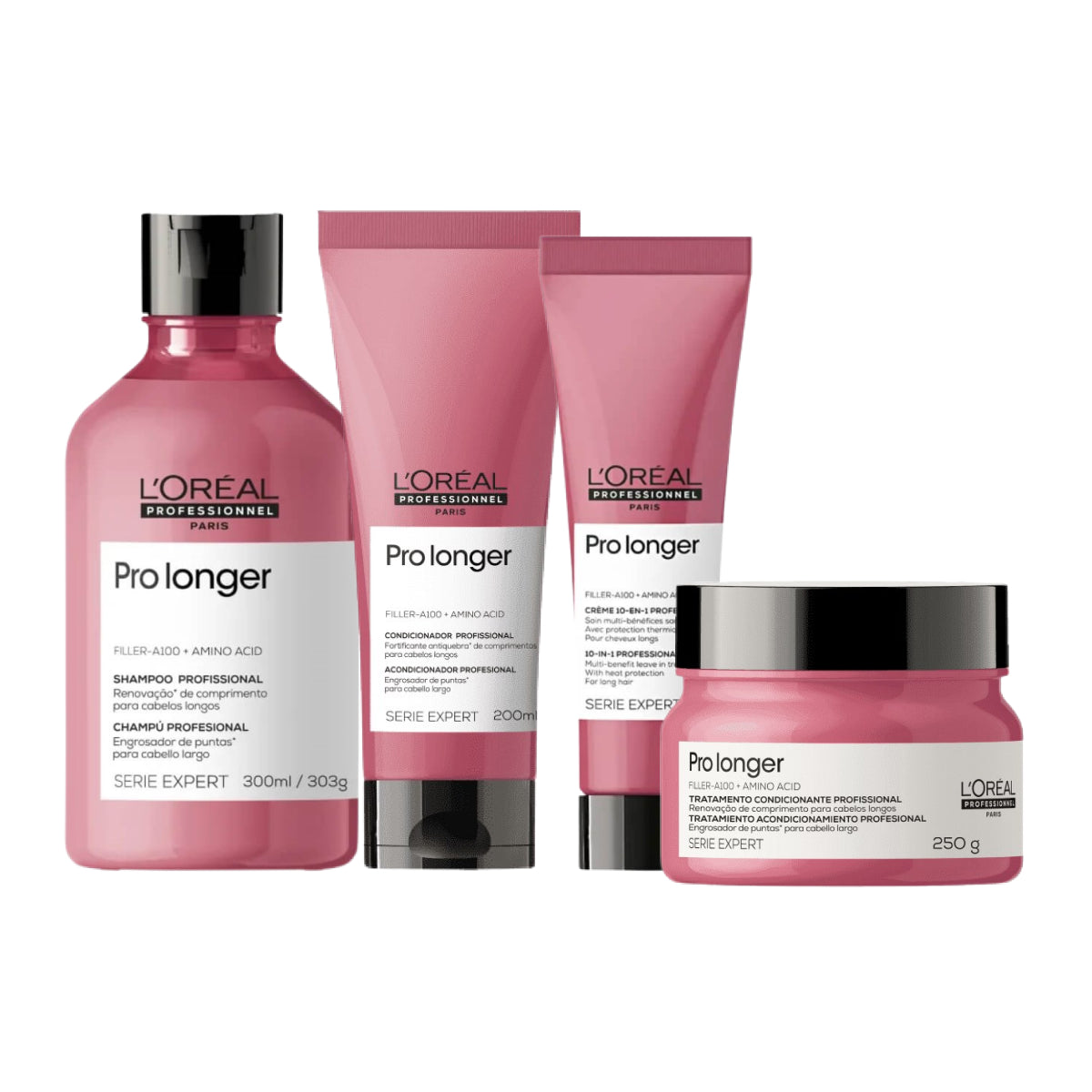 Kit Loreal Serie Expert Pro Longer Home Care (4 Produtos)