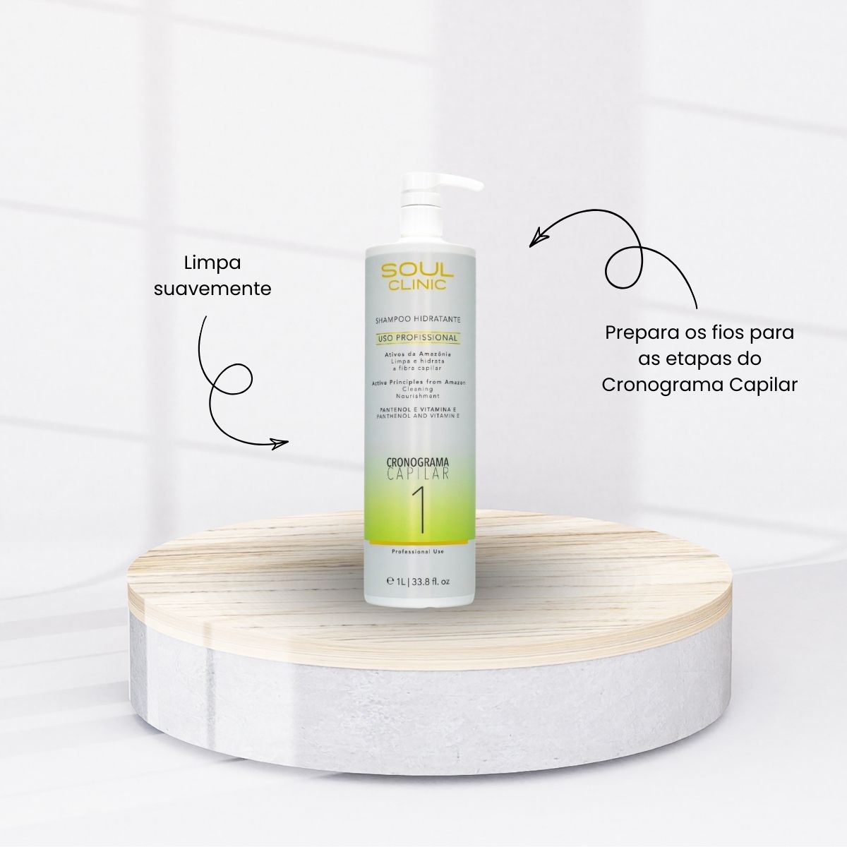 Shampoo Soul Clinic Cronograma Capilar Hidratante 1 Litro