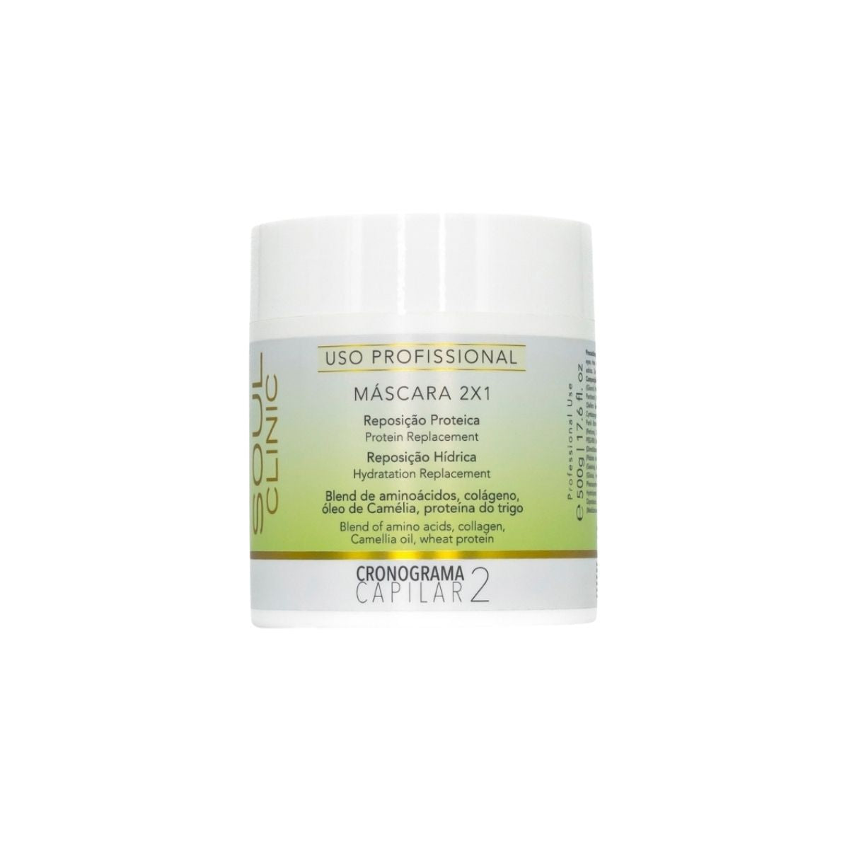 Máscara Soul Clinic Reposição Proteica 2 x 1 500 g