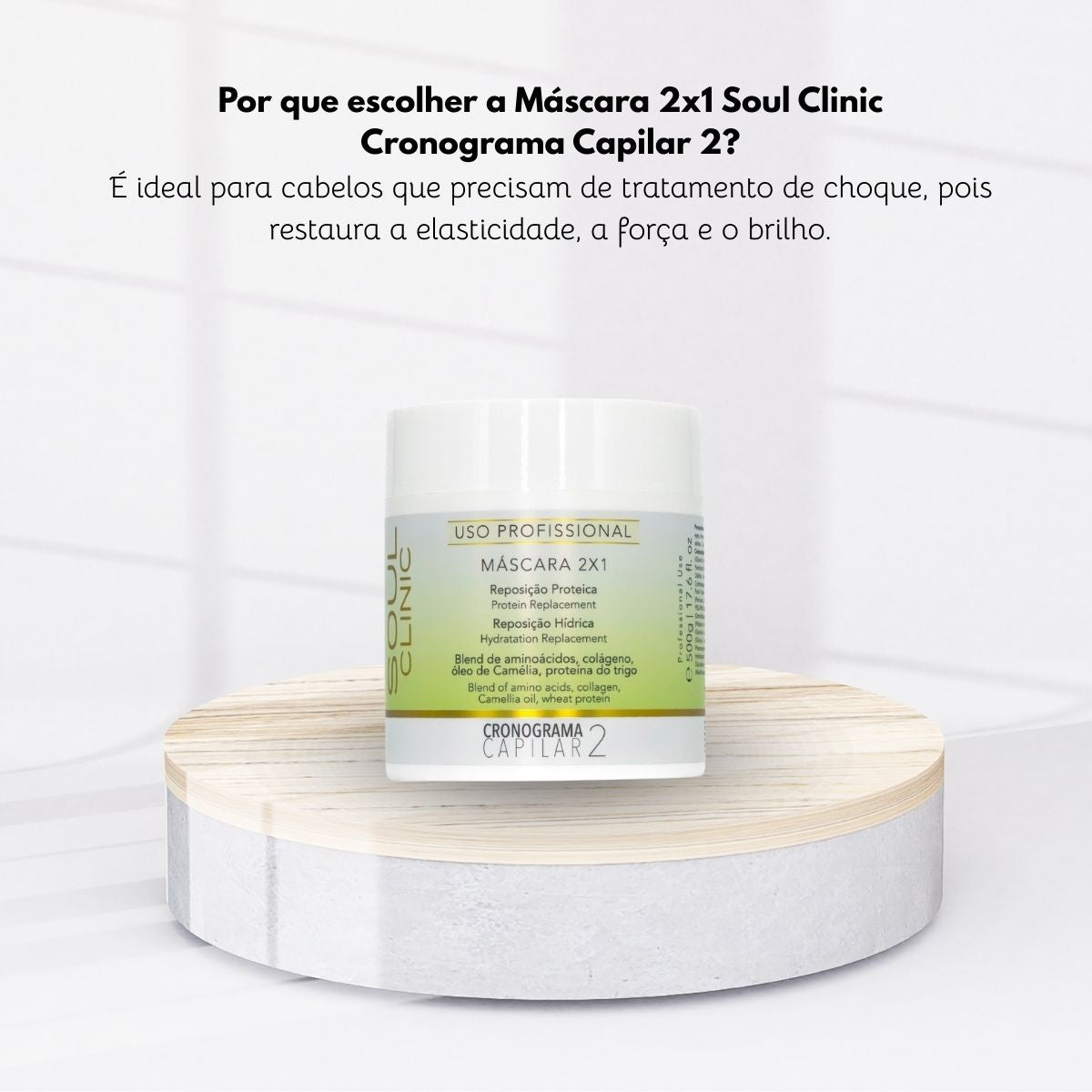 Máscara Soul Clinic Reposição Proteica 2 x 1 500 g