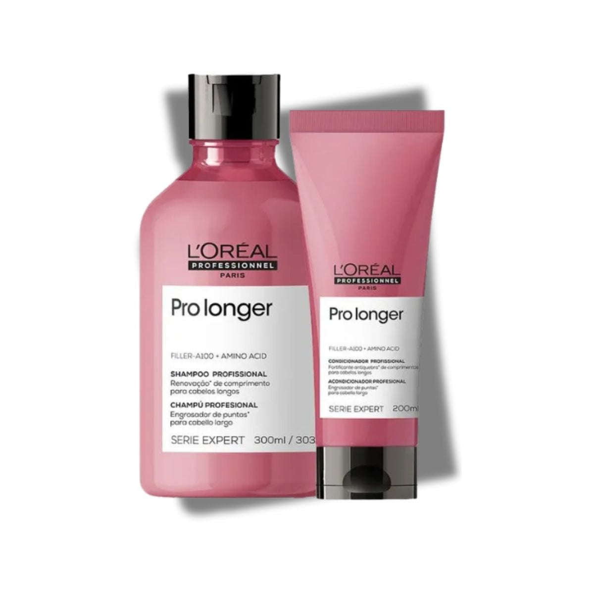 Kit Loreal Serie Expert Pro Longer Shampoo 300 ml e Condicionador 200 ml