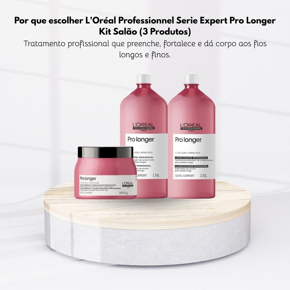 Kit Loreal Serie Expert Pro Longer Salão (3 Produtos)