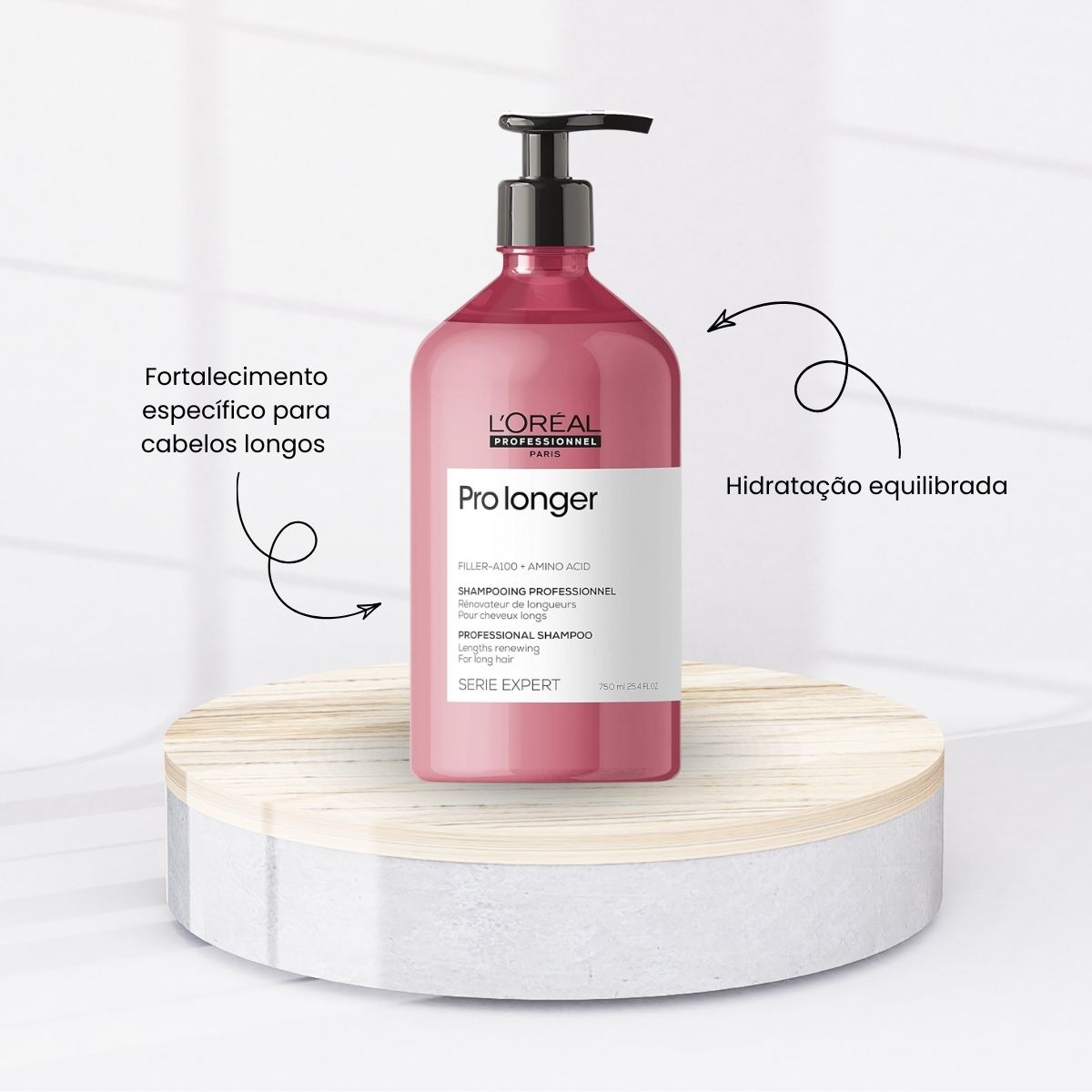 kit Loreal Pro Longer Preenchimento de Pontas (3 Produtos)
