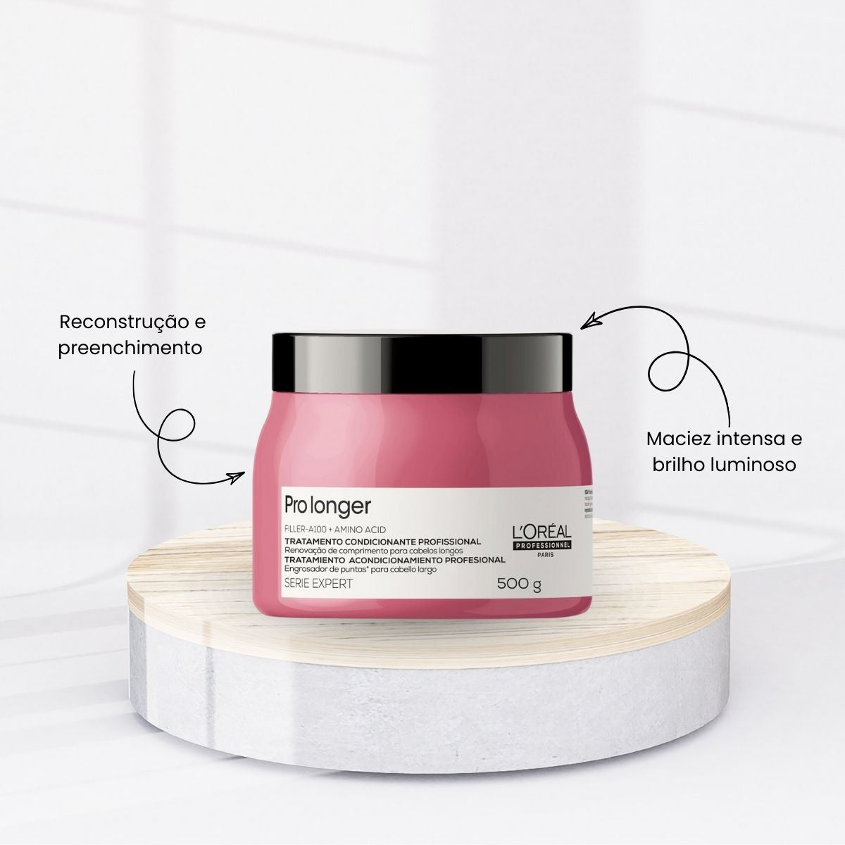 kit Loreal Pro Longer Preenchimento de Pontas (3 Produtos)