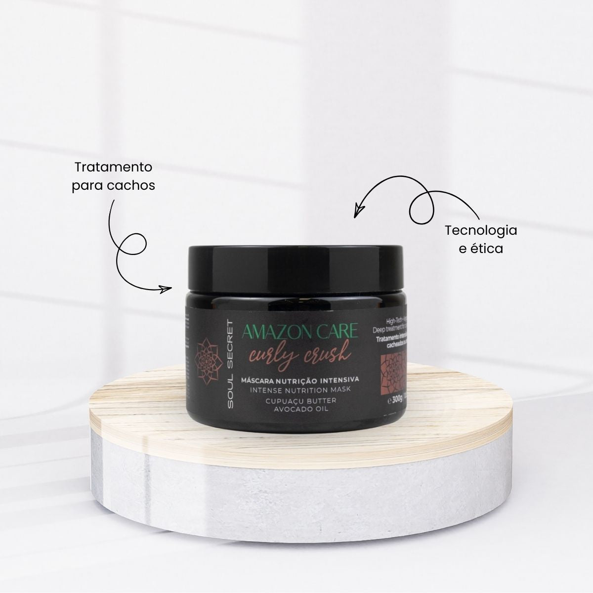 Máscara Soul Secret Amazon Care Curly Crush 300 g